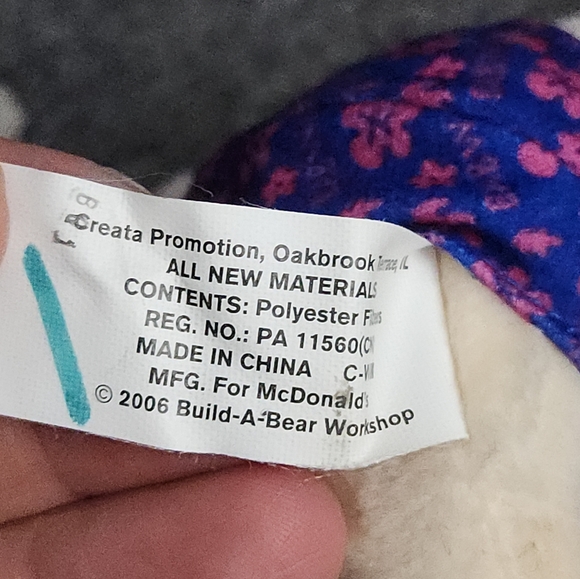 Build a Bear Velvet Teddy 3" Plush Purple Hawaiian Swimsuit Stuffed Animal Toy - Picture 8 of 9